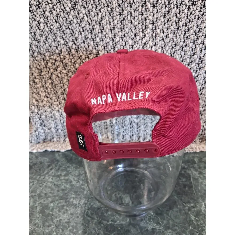 V Sattui Cellars Trucker Hat Napa Valley California Winery Maroon White Snap